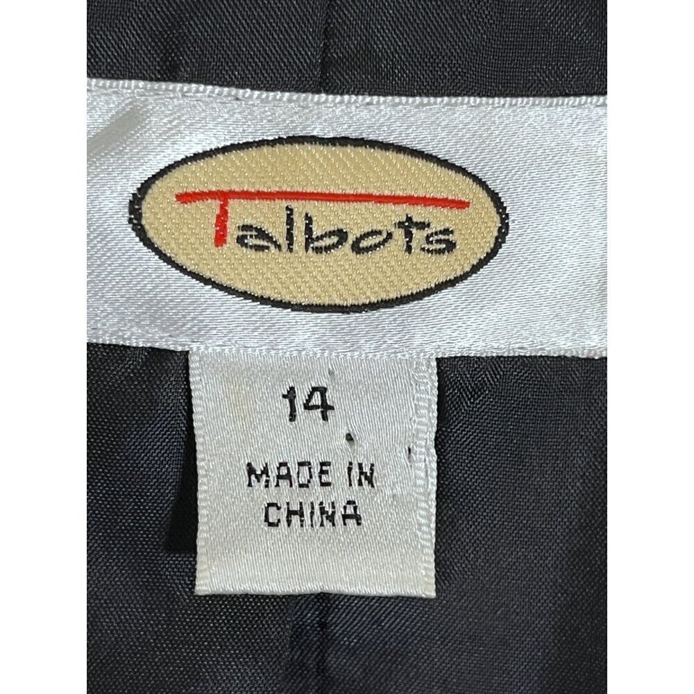Talbots Tweed Silk Blazer 14 Tan Neutral Resort Old Money Classic Chic Workwear - Picture 2 of 11
